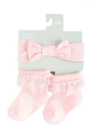Bandana et chaussettes - Rose