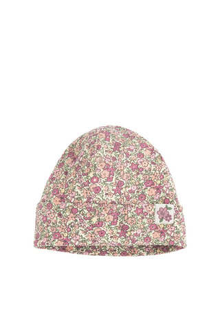 Bonnet et snood - Rose et blanc