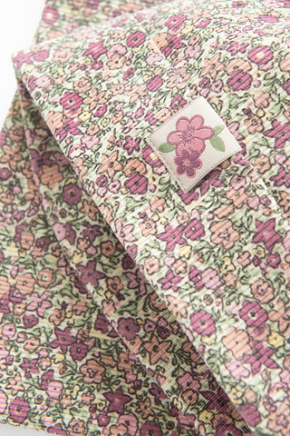 Bonnet et snood - Rose et blanc