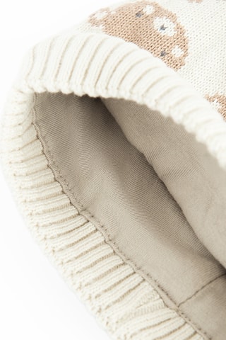 Bonnet à pompon - Beige