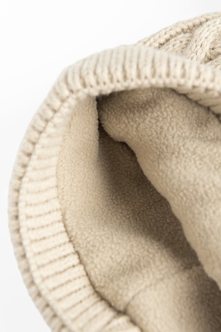 Bonnet à pompons - Beige