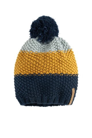 Bonnet - Bleu marine et jaune