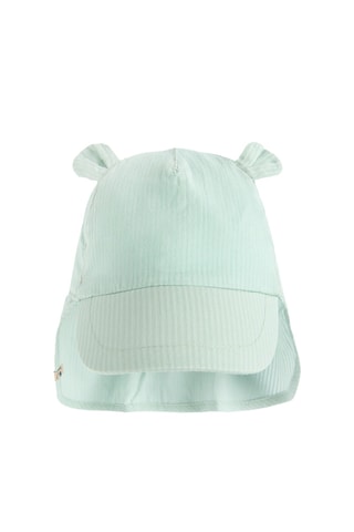 Casquette safari à oreilles - Vert d’eau