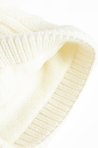 Bonnet à pompons - Ecru