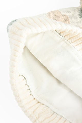 Bonnet à pompon - Ecru