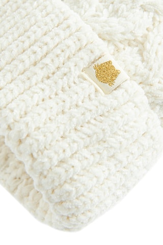 Bonnet à pompon - Blanc