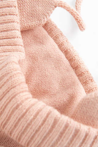 Bonnet à pompon - Rose