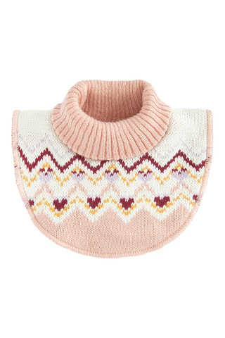 Plastron - Blanc et rose