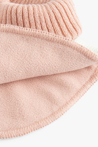 Plastron - Blanc et rose