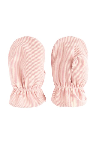 Bonnet et moufles - Rose clair