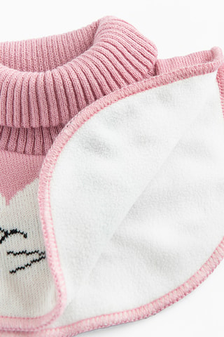 Plastron - Blanc et rose