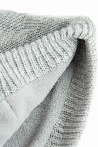 Bonnet à pompons - Gris clair chiné