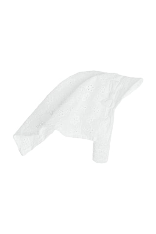 Bandana en broderie anglaise - Blanc