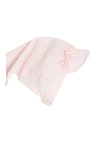 Béguin en broderie anglaise - Rose
