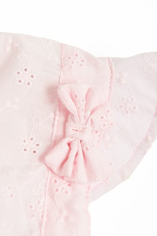 Béguin en broderie anglaise - Rose