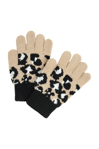 Gants - Beige et noir