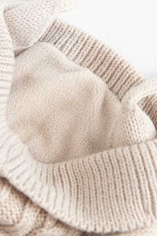 Bonnet à pompon - Beige