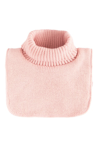 Bonnet et plastron - Rose poudré