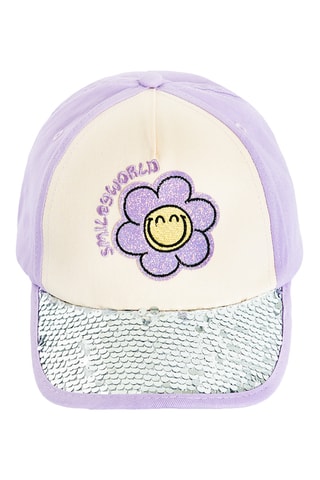 Casquette Smiley - Mauve