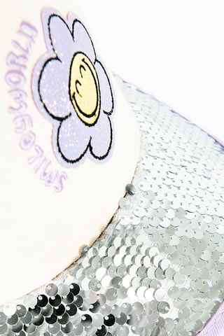 Casquette Smiley - Mauve