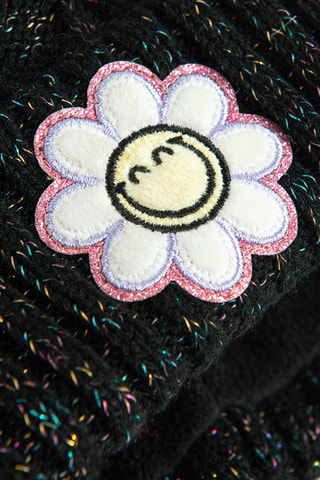 Bonnet à pompon - Noir