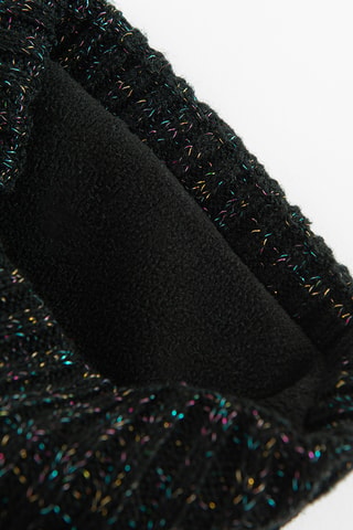 Bonnet à pompon - Noir