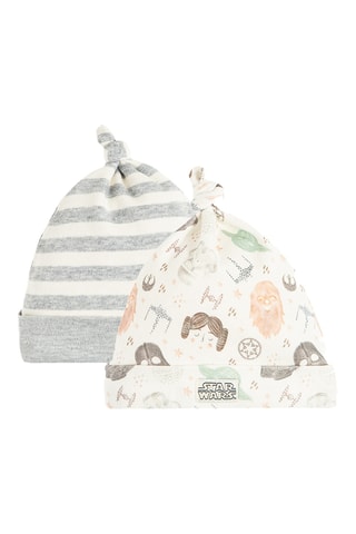 2 bonnets noués Star Wars - Blanc