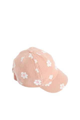Casquette - Rose poudré et blanc