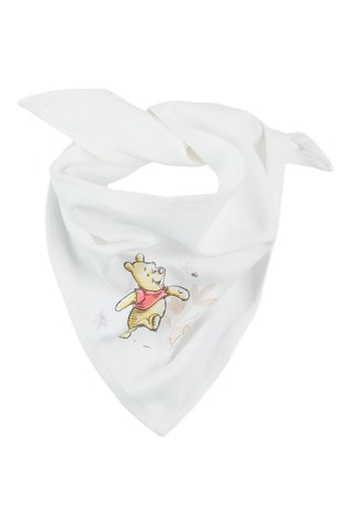 2 foulards Pooh Winnie l’ourson - Blanc et beige