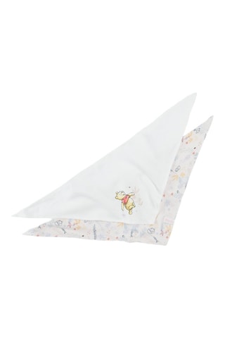 2 foulards Pooh Winnie l’ourson - Blanc et beige
