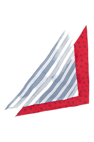 2 bandanas - Blanc et rouge
