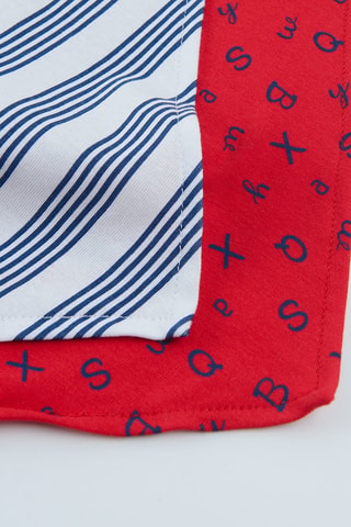 2 bandanas - Blanc et rouge