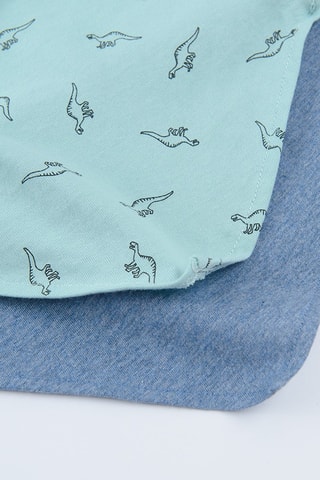 2 bandanas - Vert d’eau et indigo