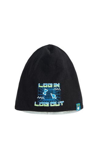 Bonnet réversible - Noir