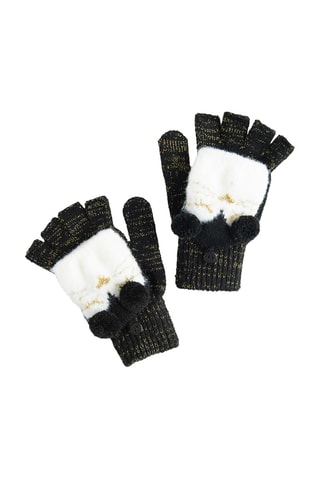 Gants 2-en-1 - Noir