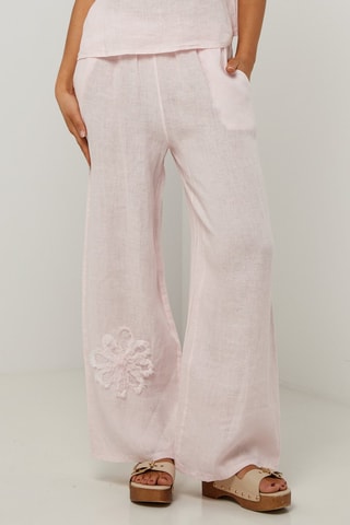 Blusa em linho - Rosa - 100% linho
