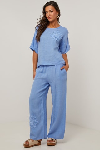 Pantalón de lino  -  100 % lino