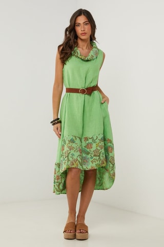 Vestido  -  100 % lino