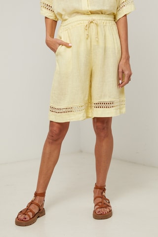 Short - 100 % lino - Amarillo