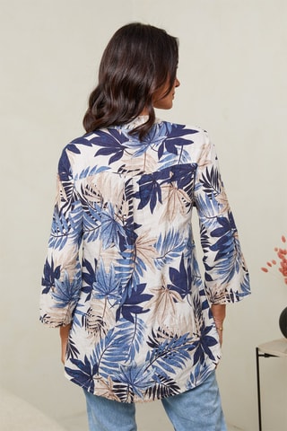 Túnica  -  100 % lino - Azul marino