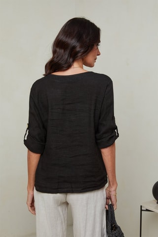 Camisa  -  100 % lino