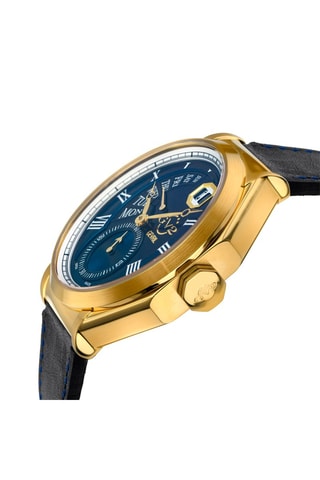 Montre à quartz en cuir Marchese - Doré et noir