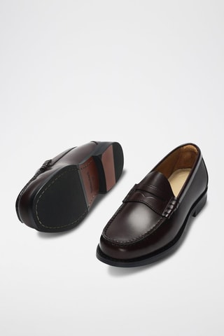 Mocasines de piel - Marrón - Selected