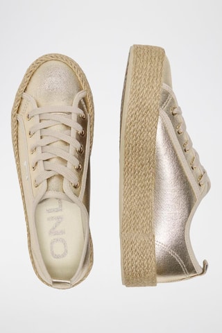 Zapatillas con plataforma - Dorado