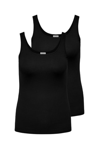 2 camisetas de tirantes - Negro