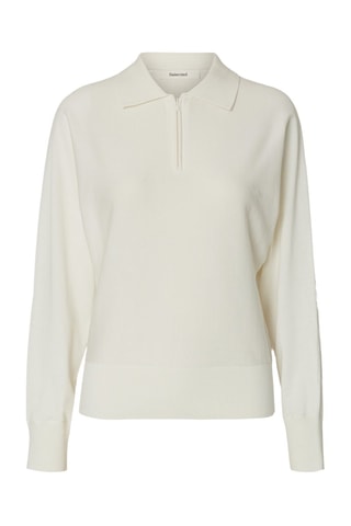 Jersey de algodón orgánico - Blanco - Selected