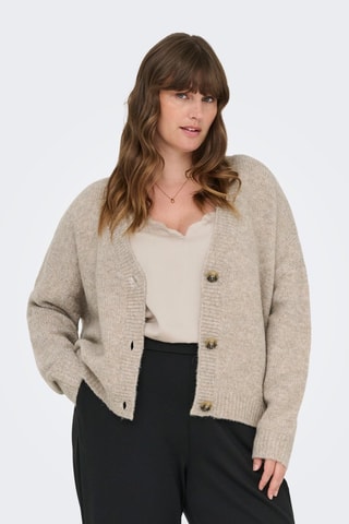 Cárdigan - Beige jaspeado
