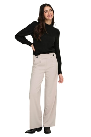 Pantalón wide leg - Gris claro