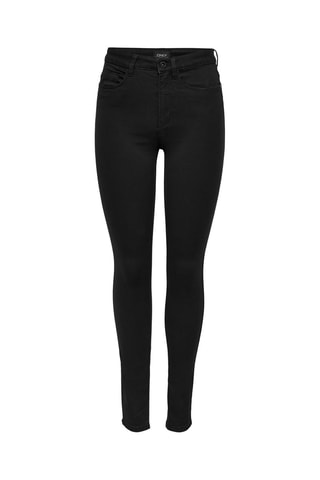 Vaquero skinny fit de tiro alto - Negro
