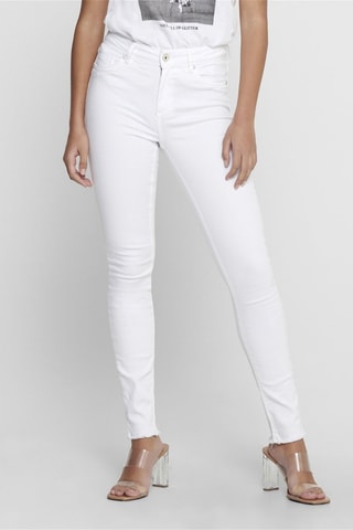 Vaquero slim fit de algodón orgánico - Blanco